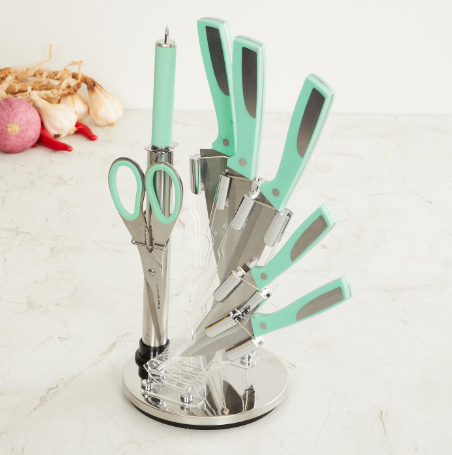 Chef Special 8Pcs Stainless Steel Rotating Knives Set