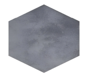 Cotto Steel Grey Hexagon Matt Tile 8*10 Inches