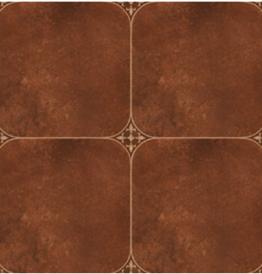 Helix Rust Moroccan Ceramic Tile 24 x 24 Inch