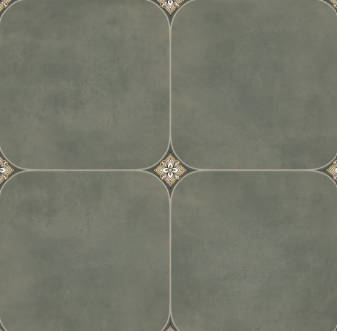 Heritage Verde Moroccan Ceramic Tile 24 x 24 Inch