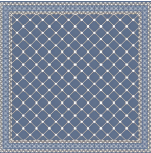 Merdian Blue Moroccan Ceramic Tile 24 x 24 Inch