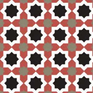 Merdian Multi Moroccan Ceramic Tile 24 x 24 Inch (B)